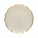 Francesca Gold Glass Charger Plate W/ Gold Rim D13'' H1''