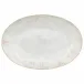 Eivissa Sand Beige Oval Platter 17.5'' x 12'' H2''