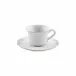 Impressions White Tea Cup And Saucer 4.75'' x 3.75'' H2.75'' | 8 Oz.