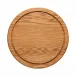Scotia Oak Wood Round Board/Lid W/ Groove D13 3/4" x H7/8"