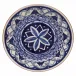 Alentejo Terracotta Blue-White Round Platter D17''