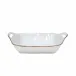 Sardegna White Rectangular Baker 15.75'' x 10.75'' H4.25''