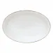 Sardegna White Oval Platter 18'' x 12.25'' H1.75''