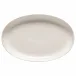 Pacifica Vanilla Oval Platter 16'' x 10.25'' H1.75''