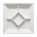 Cook & Host White Square Appetizer Tray 13.25'' x 13.25'' H1.75''