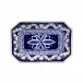 Alentejo Terracotta Blue-White Oct. Platter 13.5'' x 9''