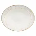 Taormina White & Gold Oval Platter 16.25'' x 13'' H2.25''