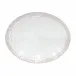 Taormina White Oval Platter 16.25'' x 13'' H2.25''