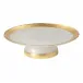 Camilla Gold Glass Band Footed Plate 33 Cm | 13''