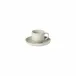 Pacifica Oyster Grey Coffee Cup And Saucer D4 3/4" H2 3/8" | 2 3/8 Fl Oz