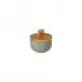 Pacifica Artichoke Salt Cellar W/ Wood Lid D3.75'' H2.25'' | 7 Oz.