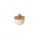 Pacifica Vanilla Salt Cellar W/ Wood Lid D3.75'' H2.25'' | 7 Oz.