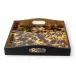 Tortoiseshell by Agustin Hurtado Lacquer Square Tray 14" x 14"