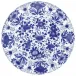 Delft Blue Paper Placemats Round 12 In