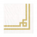 Rive Gauche Paper Luncheon Napkins Gold & White, 20 Per Pack