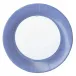 Linen Border Paper Dinner Plates in Blue II, 8 Per Pack