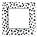 Spots Square Paper Dinner Plates Black, 8 Per Pack