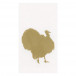 Turkey Fan Paper Linen Guest Towel/Buffet Napkins, 12 Per Pack