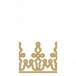 Dessin Passementerie Paper Linen Guest Towel/Buffet Napkins Gold, 12 Per Pack