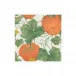 Heirloom Pumpkins Ivory/Orange Boxed Paper Cocktail Napkins, 40 Per Box