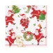 Dancing Santas Paper Luncheon Napkins, 20 Per Pack