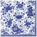 Delft Paper Dinner Napkins in Blue, 20 per Package