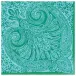 Paisley Medallion Paper Dinner Napkins in Turquoise, 20 per Package