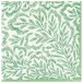 Block Print Leaves Green Paper Dinner Napkins, 20 per Pack