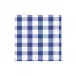 Gingham Boxed Paper Cocktail Napkins in Blue, 40 per Box
