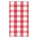Gingham Paper Guest Towel/Buffet Napkins in Red, 15 Per Pack