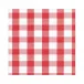 Gingham Paper Luncheon Napkins in Red, 20 Per Pack