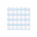 Gingham Boxed Paper Cocktail Napkins in Light Blue, 40 per Box