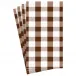 Gingham Chocolate Guest Towel