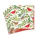 Songbirds And Holly White Luncheon Napkin