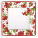 Christmas Berry Red Sq Dinner Plates Square