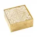 Annika Ivory/Gold Cocktail Napkin Box