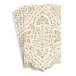 Annika Ivory/Gold Paper Linen Guest Towel Die Cut 12 In