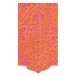 Annika Orange Paper Linen Die-Cut Paper Guest Towel/Buffet Napkins, 15 per Pack