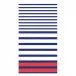 Breton Stripe Blue Paper Guest Towel/Buffet Napkins, 15 per Pack