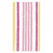 Bamboo Stripe Fuchsia/Pink Paper Guest Towel/Buffet Napkins, 15 per Pack