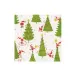 Twirling Santas Boxed Cocktail Napkins - 40 Per Box