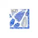 Coquillage Blue Luncheon Napkins - 20 Per Package