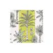 Southern Palms Green/White Paper Cocktail Napkins, 20 per Pack