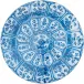 Indigo Garden Round Lacquer Placemat