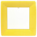 Grosgrain Square Paper Dinner Plates Yellow, 8 Per Pack