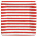 Red and White Stripe Square Paper Dinner Plates, 8 Per Pack