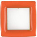 Grosgrain Square Paper Dinner Plates Deep Orange, 8 Per Pack