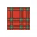 Royal Plaid Boxed Paper Cocktail Napkins, 40 Per Box