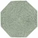 Green Tabletop Rattan Octagonal Placemat