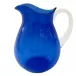 Cobalt Acrylic With Clear Handle Pitcher